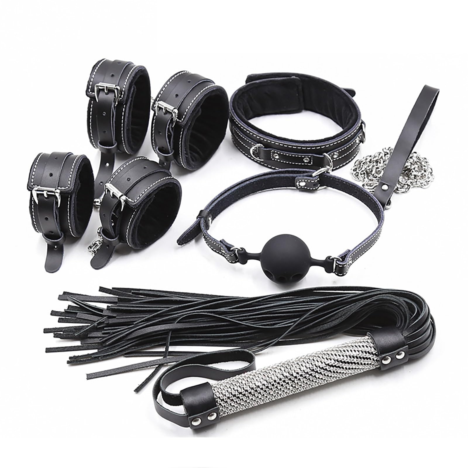 Giocattoli Sessuali Adulti, BDSM Bondage Restraints Set, Fetish Adulto Regolabile Erotico Slave Gioco SM, Giocattoli Sessuali Adulti Staccabili