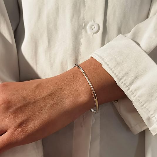 JeweBella 4 Pezzi Bracciale Donna Oro/Argento Bohémien Cuore Bracciale