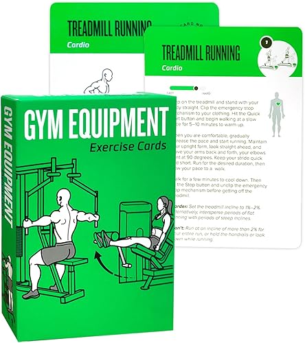 Miniatura 19 de Tarjetas de entrenamiento con balón de estabilidad, mazo de 62 tarjetas de ejercicios Tamaño grande 5" x 3.5" Tarjetas de fitness para mujeres y