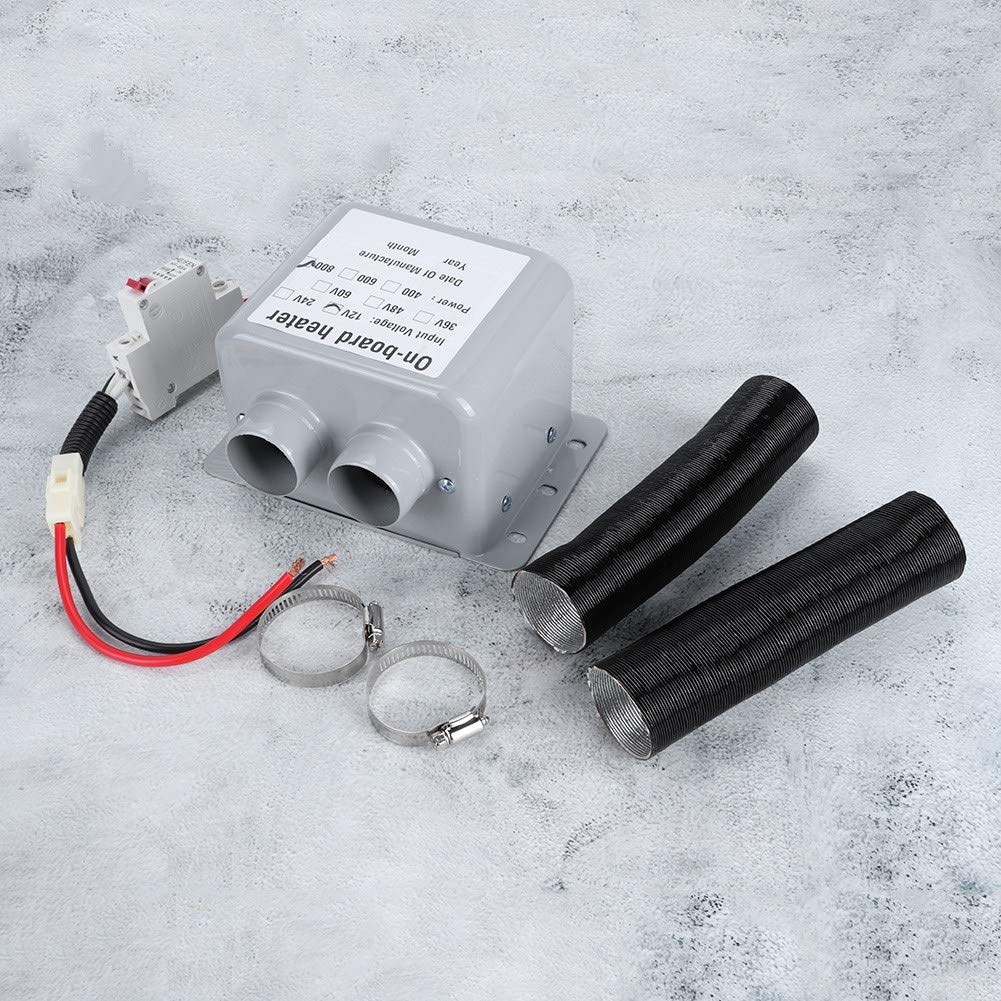 Aramox Désembreur de Voiture Dégivreur de Pare-Brise 12V 800W Chauffage Rapide 5s 2 Sorties d'air Automatique pour Voiture