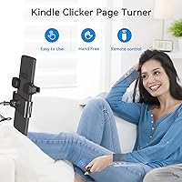 Vista 2 de [2 Clips] Girador de página de anillo de dedo para Kindle, control remoto para Kindle Paperwhite Kobo lectores iPad Tablets novelas de lectura