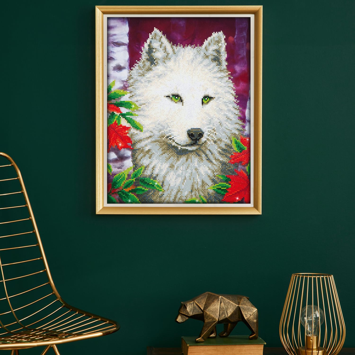 Amazon.com: DIAMOND DOTZ White Wolf Diamond Painting Kits for