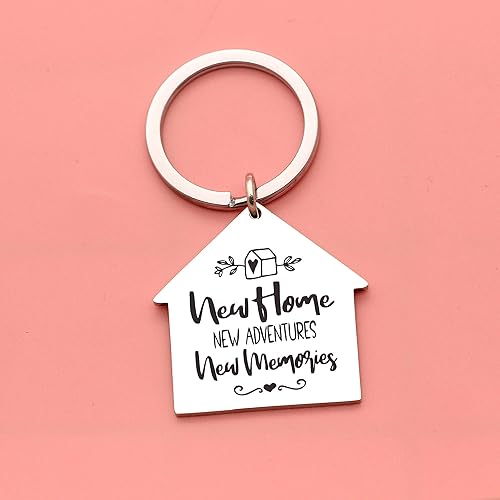 Miniatura 4 de Maxforever Llavero de regalo para el hogar, nuevo hogar, nuevas aventuras, nuevos recuerdos, llavero para el hogar para familiares y amigos