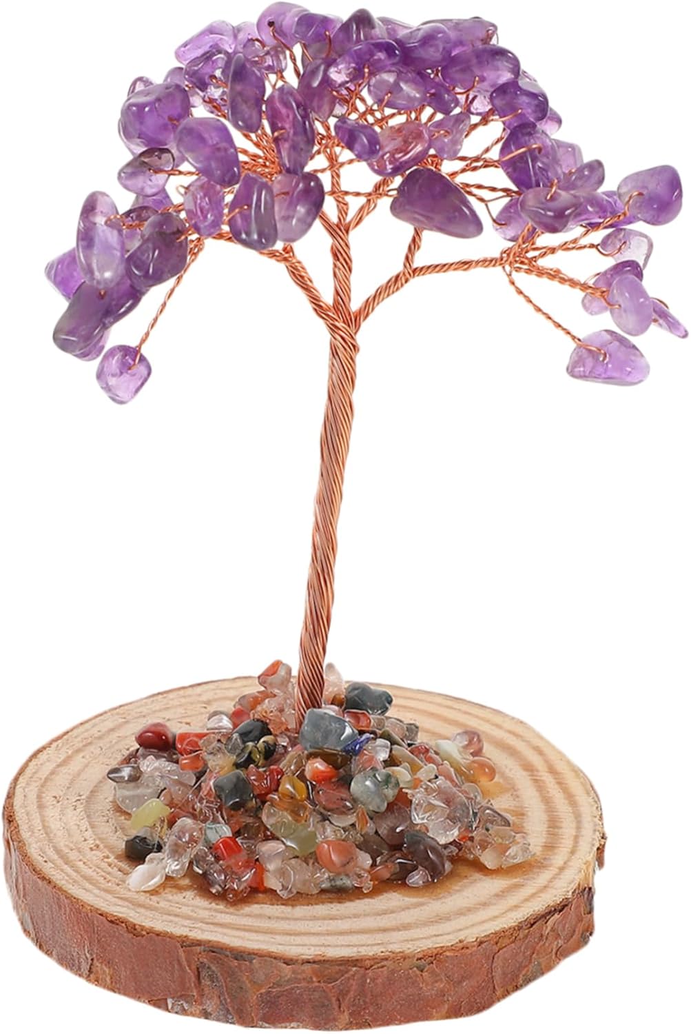 ABOOFAN Lucky Tree Decoration Office Crystal Tree Chakra Healing