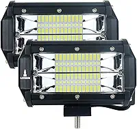 Farol Milha Lorben Retangular Led 72w Off Road Trilha 4x4