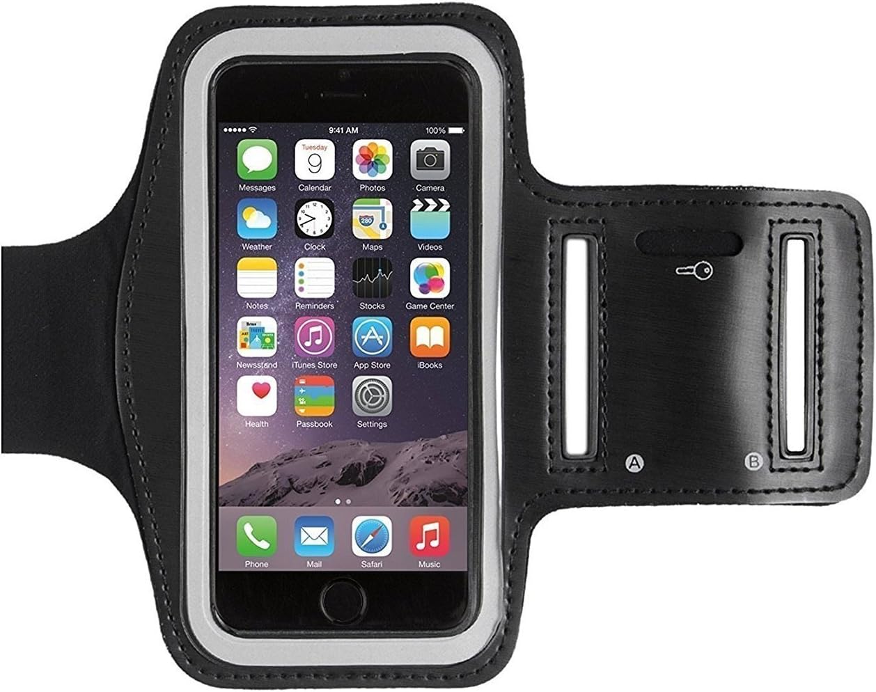 Farraige Samandar E Commerce Armband Mobile Case for Running Jogging Sports and Gym Activities Compatible with all smartphones (Up to 5.5 inch)