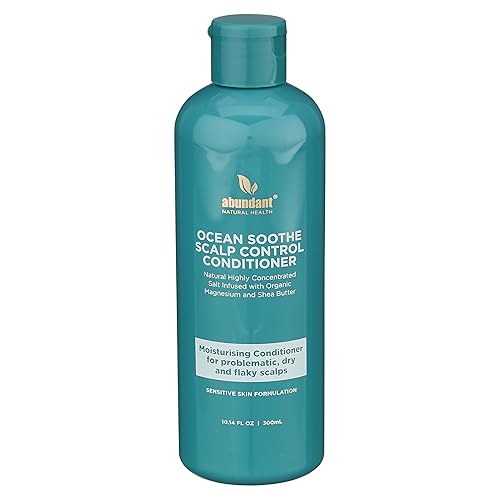 Abundant Natural Health Ocean Soothe Conditioner Tratamiento del cuero cabelludo para la caspa Magnesio, manteca de karité, formulación de eucalipto