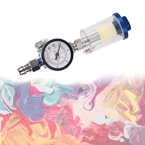 Miniatura 2 de Filtro de aire de 14 pulgadas, filtro regulador de aire comprimido, herramienta de pistola de pintura en aerosol, para uso con pistolas de aire y