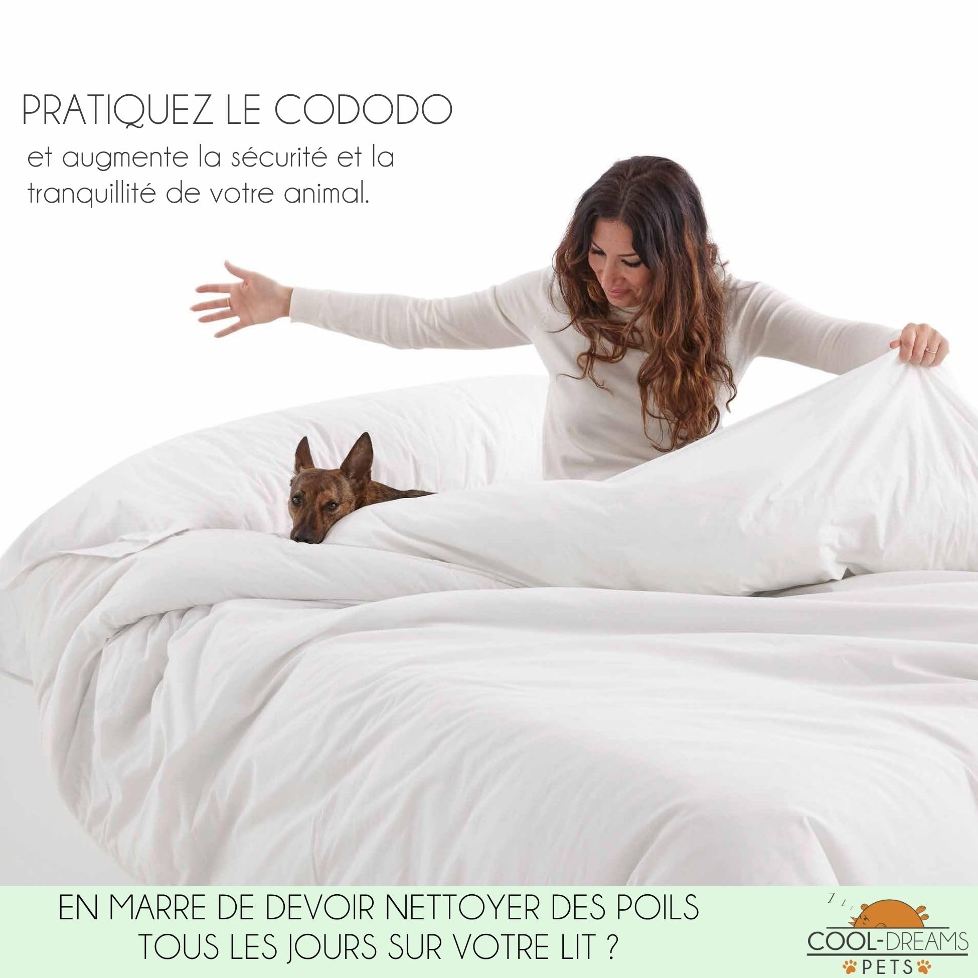Lit surélevé en Bois pour Animaux de Compagnie avec Matelas Dormeur pour Animaux de Compagnie (2 hauteurs) pour Toutes Les Tailles - Faunatic CoolDreams