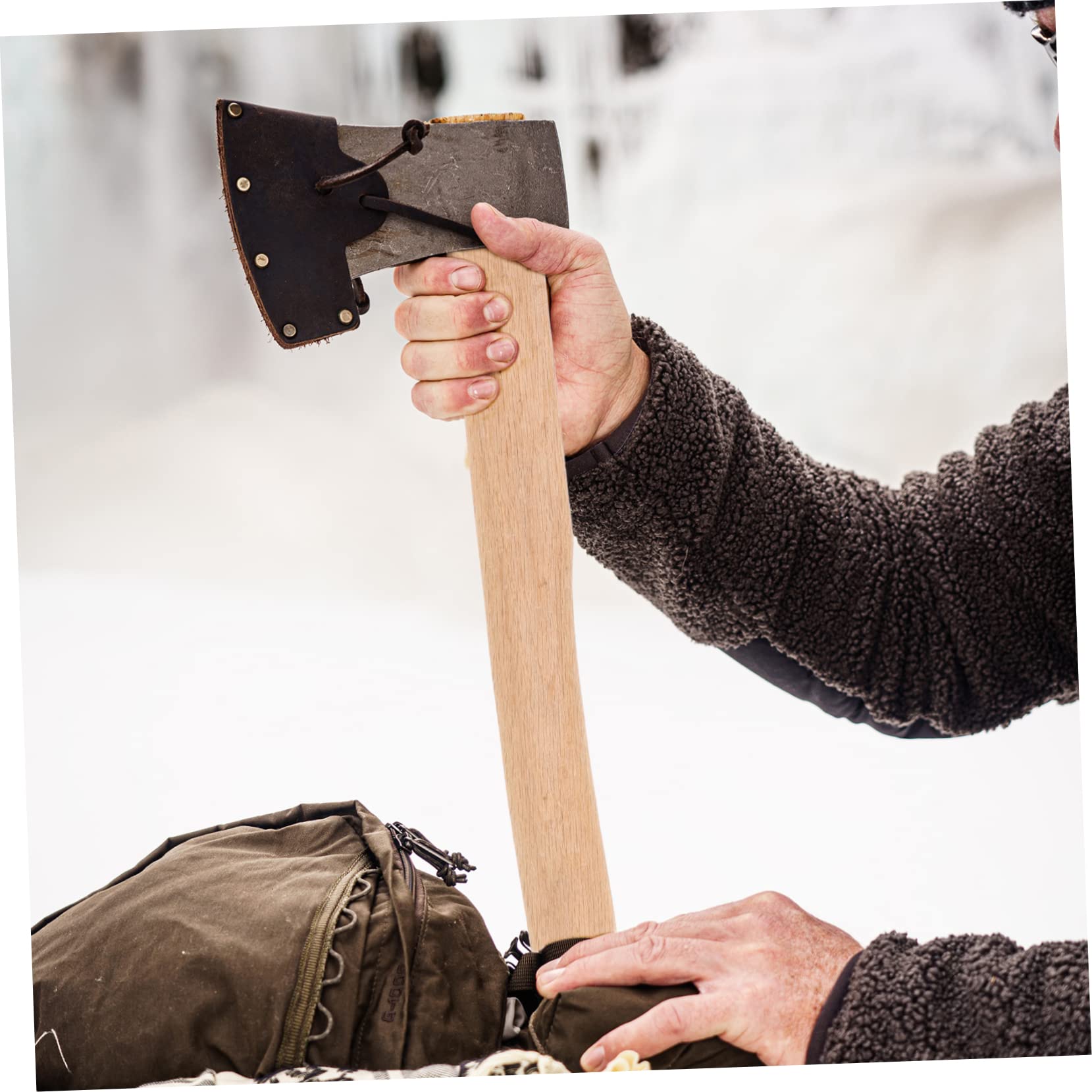 Toddmomy Wooden Hatchet Handle Replacement Durable Handle for Axe Camp Hatchet for Firewood Gardening Hiking Outdoor Activities Cost for Old