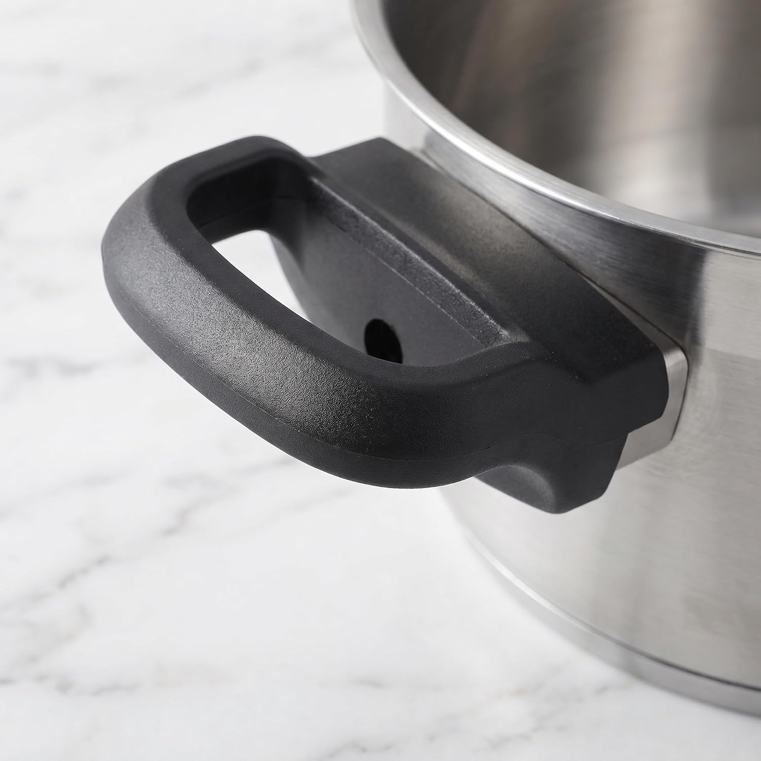 2pcs Universal Replacement Pot Handles for Steamer and Sauce Pans Black Bakelite and Stainless Steel Side Handles with Enhanced Stability and Heat Resistance over 200°c