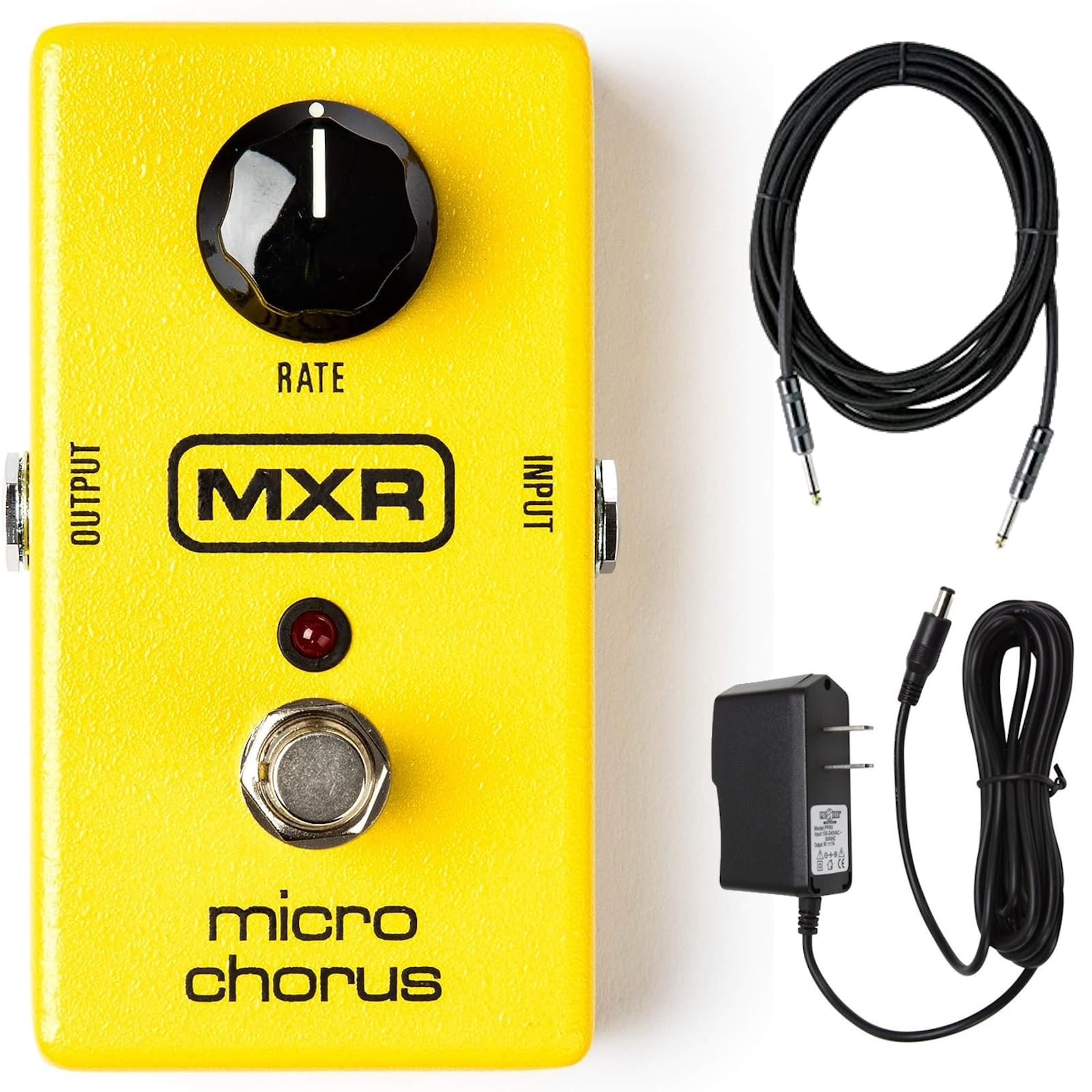 MXR M148 Micro Chorus Guitar Effects Pedal - Bundle with Power Supply and Instrument Cable-image-16