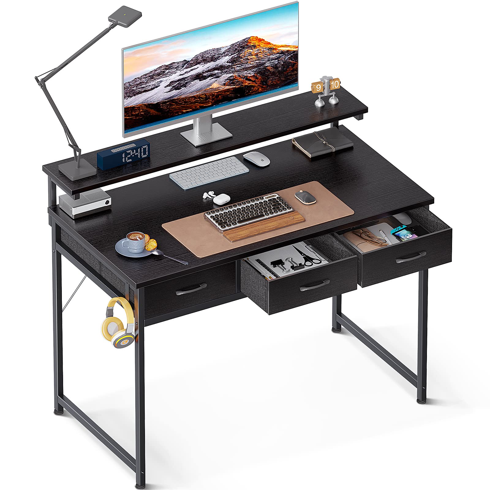 Photo 1 of **HEAVY/USED SEE PIC**ODK 39 inch Small Computer Desk with Drawers, Home Office Desk 