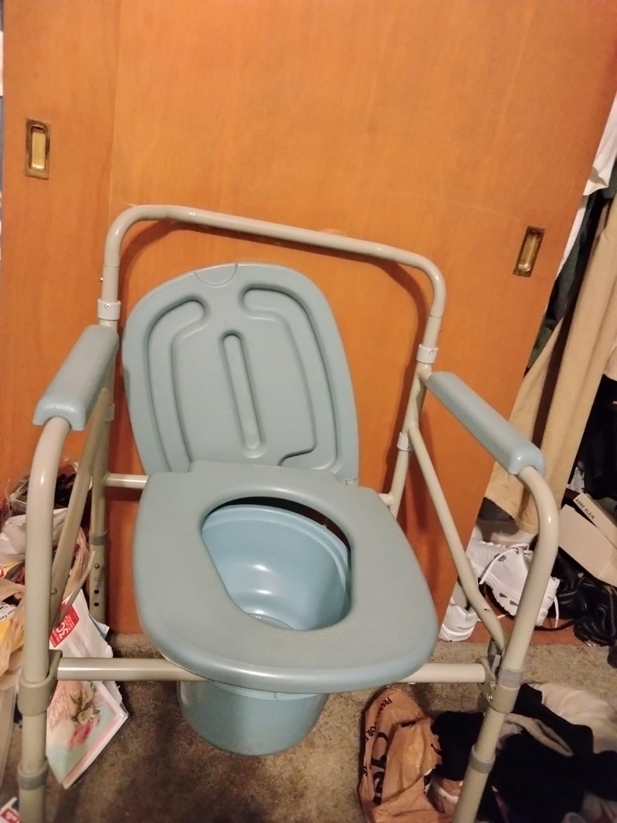 Mefeir Commode Toilet Potty Chair Steel 330LBS, Medical