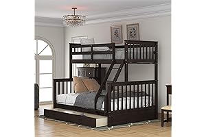 Harper & Bright Designs Full Size Bunk Beds for Adults with Storage