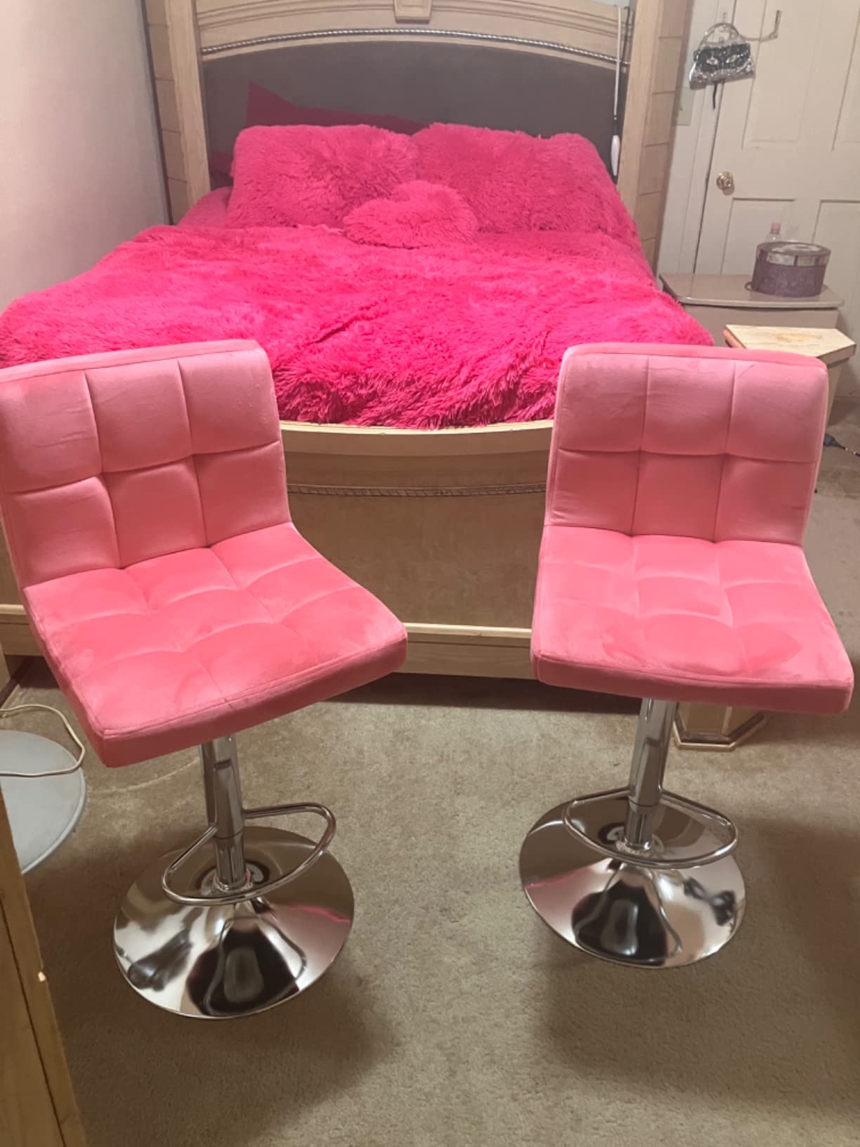 32/mo Finance Yaheetech Bar Stools 4pcs Modern Adjustable Kitchen