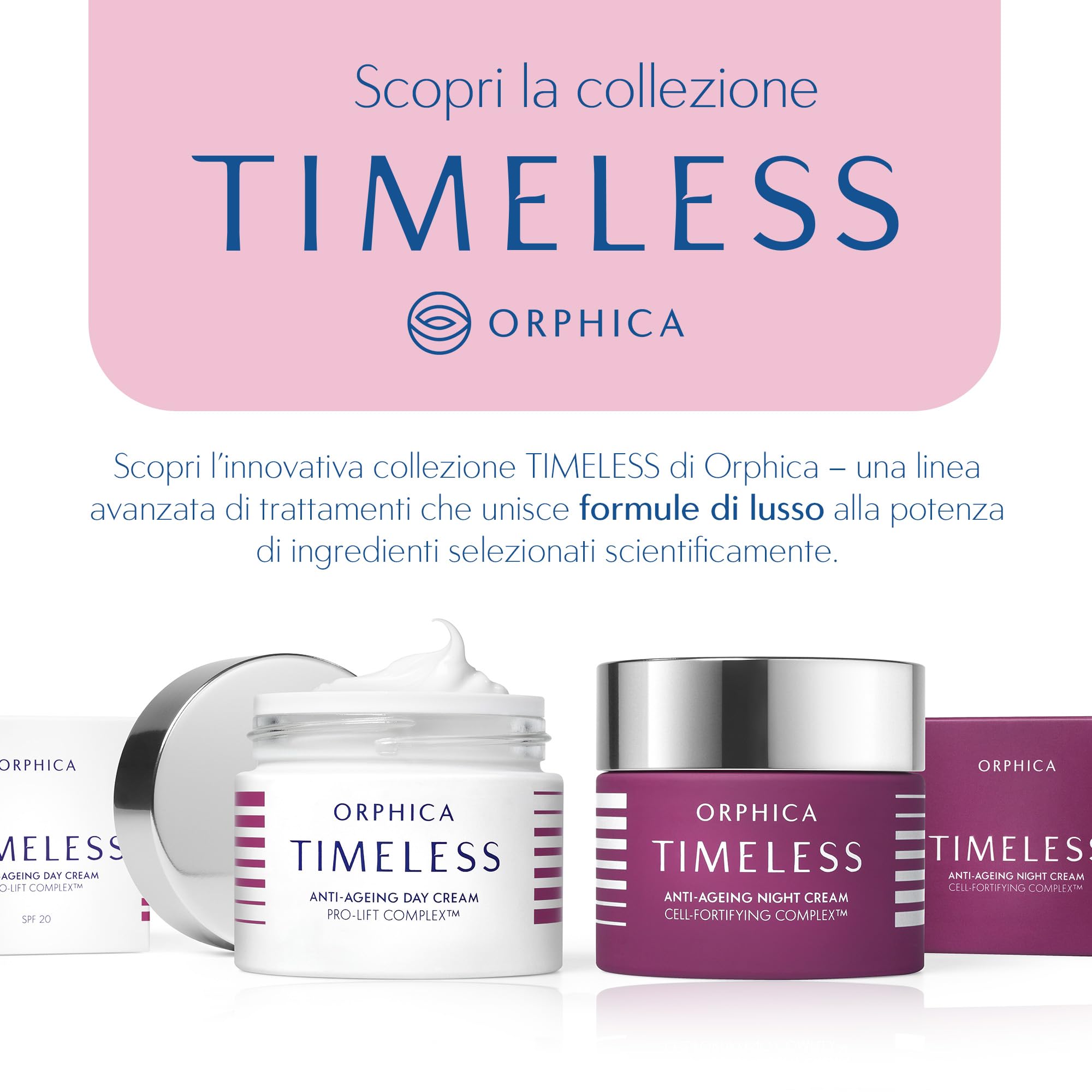Orphica Timeless crema da notte anti-invecchiamento, 50 ml, rigenerante per la notte per le donne, idratante per la cura del viso, crema rassodante contro l'invecchiamento della pelle e le rughe