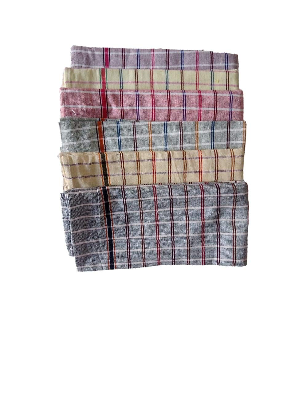 Gouri Textiles Solapur Cotton Hand Towel (21 inch * 21 inch) Set 6 pcs-picture-12