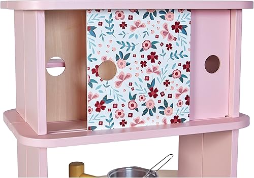 Miniatura 5 de Janod Twist Kitchen - Juego de cocina de madera expandible de doble cara con 8 accesorios, 34 pulgadas de alto, juego de simulación, edades de 3 a 6