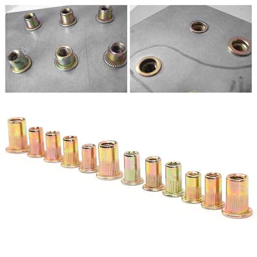 Set de 150 remaches de acero galvanizado variado miniatura 5