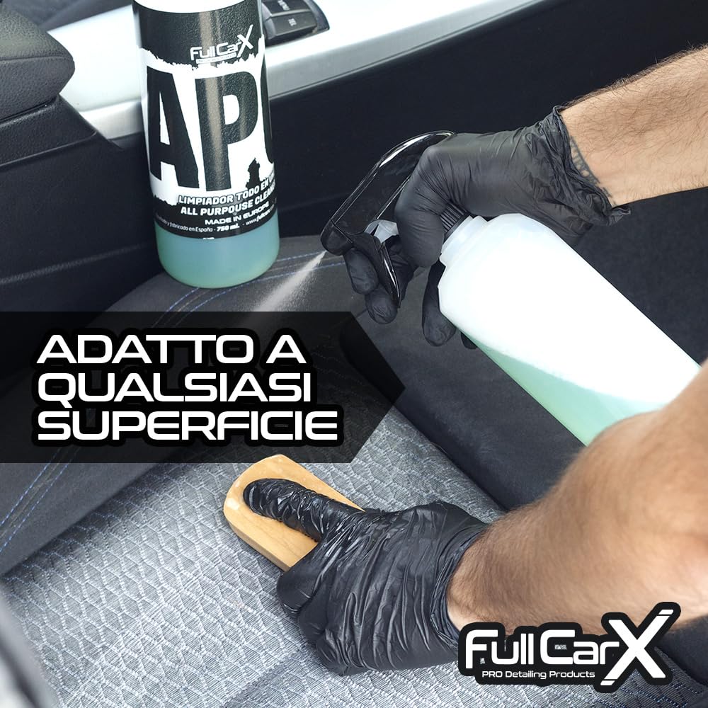 FULLCARX APC Ultra Concentrato 5L Detergente Multiuso Auto, all Purpose Cleaner, Diluire in Acqua, Adatto a Qualsiasi Superficie, Carrozzeria Cerchi Tessuto, Prodotto Professionale Detailing
