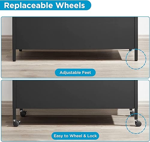 Miniatura 3 de Wonder Comfort Banco de almacenamiento elevador otomano para dormitorio con marco de acero y ruedas, para entrada, sala de estar, vestíbulo,