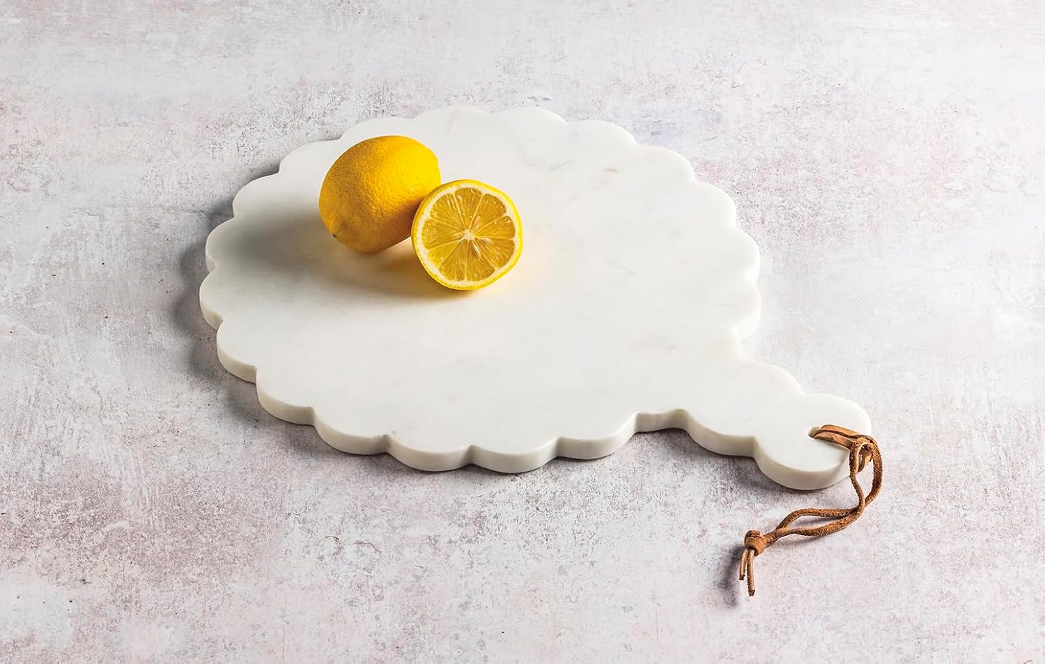 Mud Pie Scalloped Marble Board