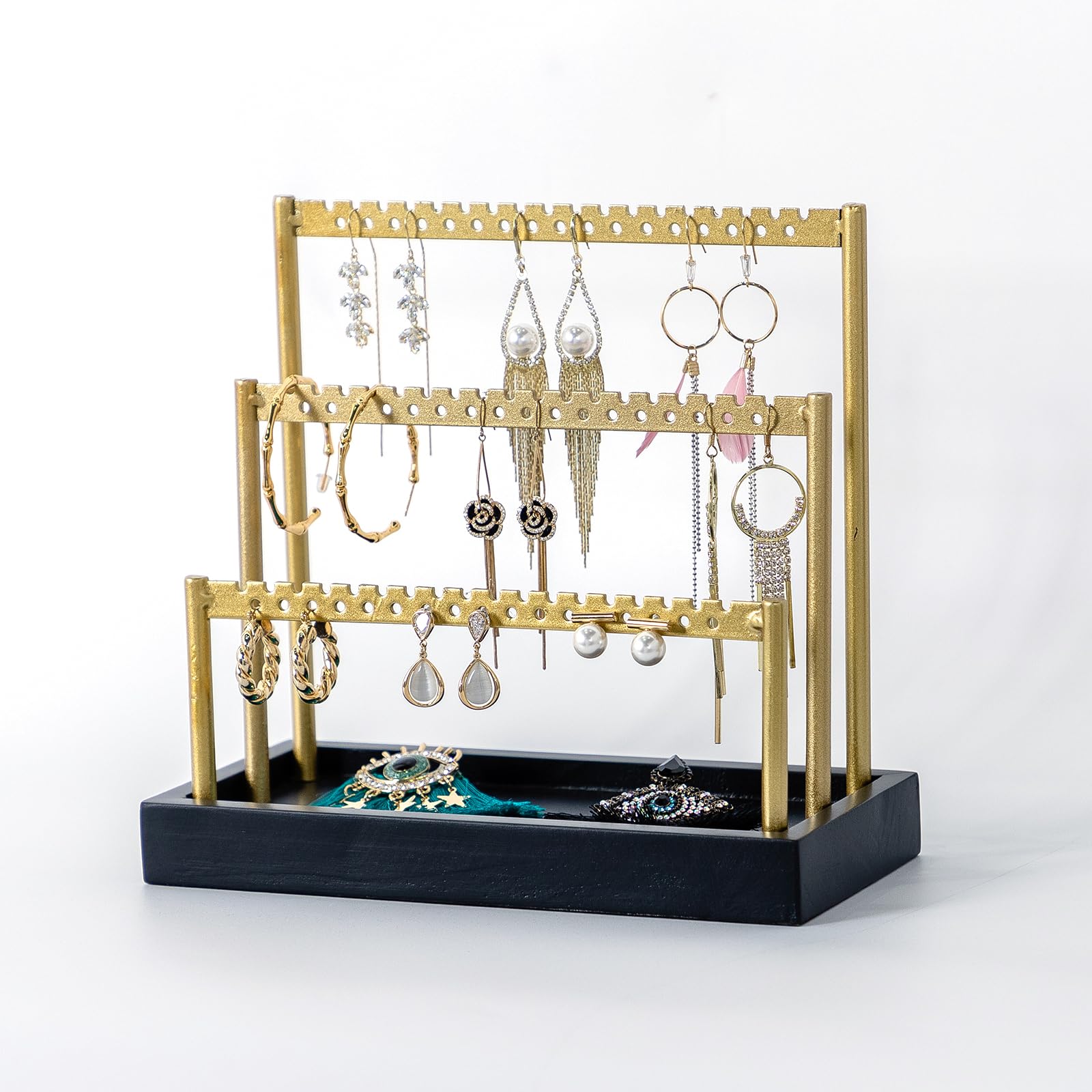 Amazon.com: SANY DAYO HOME 3-Tier Earring Holder Organizer Stand, 105 ...