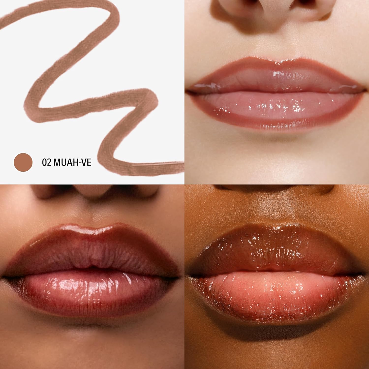Sacheu Lip Liner STAY-N Peel Off Lip Stain Set, Core-Set, 3er-Pack | Farbtöne p-INKED (Rosa), HEY-zel (Goldbraun) & MUAH-VE (Mauve), wasserfest, wischfest, matt