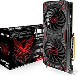 Placa gráfica RX 5700 XT 8 GB, GDDR6 256 bits DirectX 12,3 x DP e 1 porta HDMI PCIe4.0 2K placa gráfica para PC de jogos, placa de vídeo para escritório Tarjeta Gráfica com ventiladores de