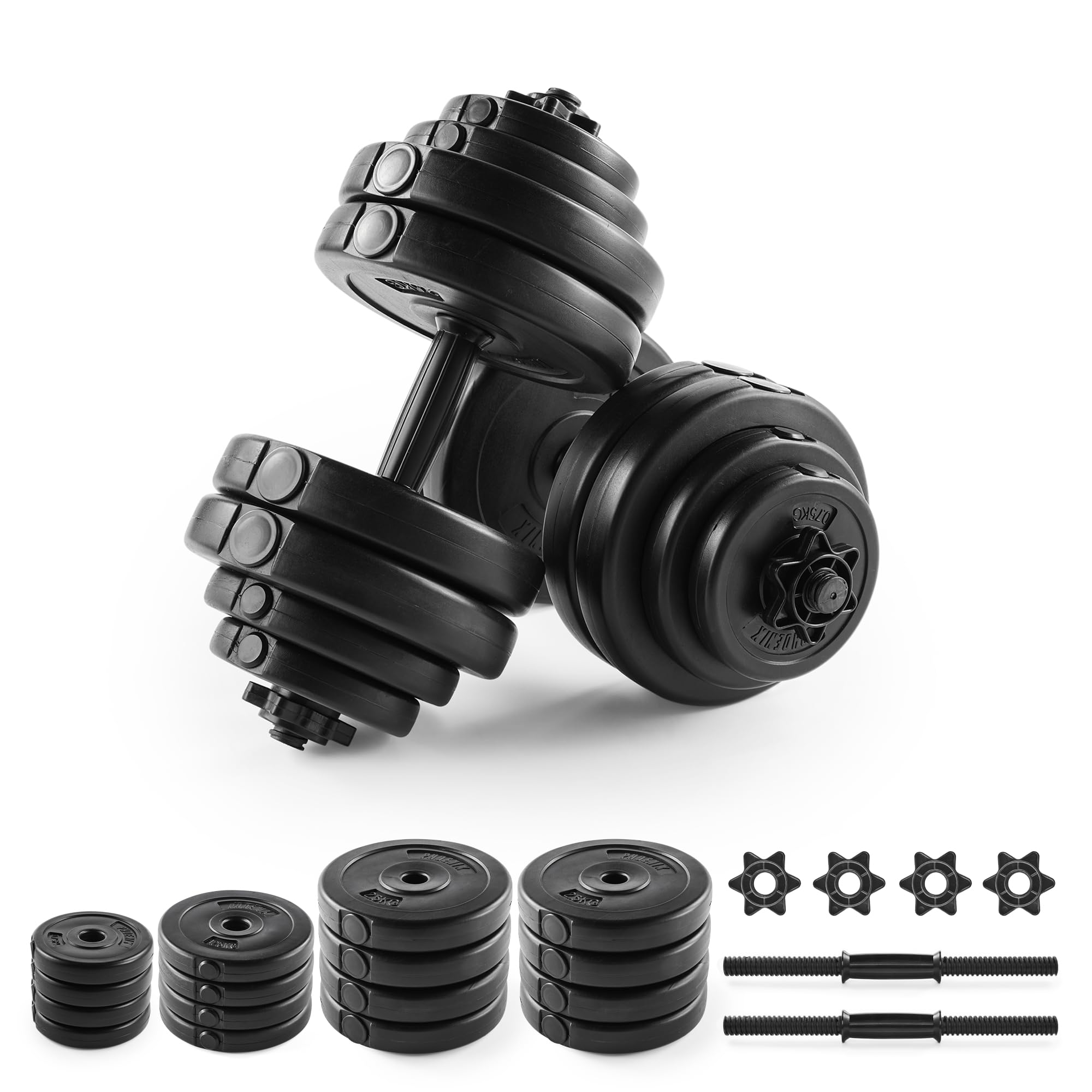 Phoenix Fitness Adjustable Dumbbell Set – 30kg Weight Set for Strength Training & Weight Lifting – Compact & Durable Home Gym Weights for Men & Women (30kg)