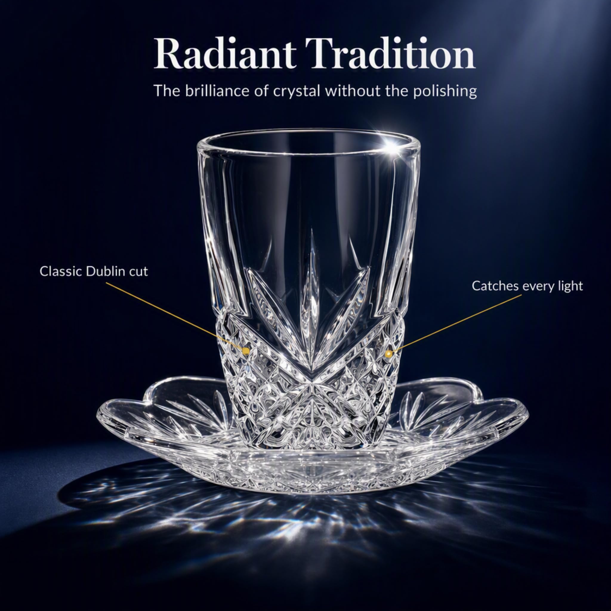 Godinger Dublin Kiddish Set - Elegant Giftware -2
