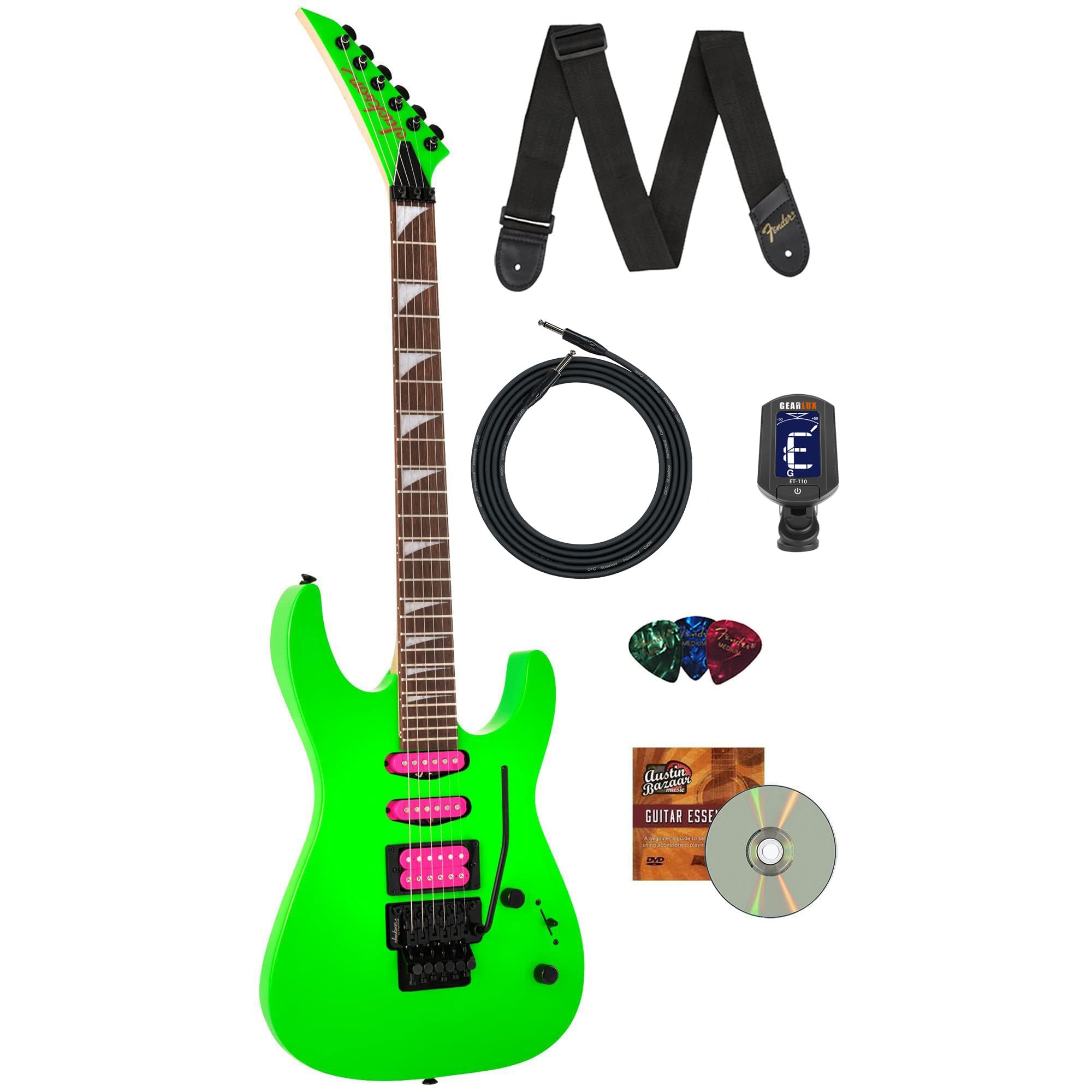Amazon.com: Jackson X Series Dinky DK3XR HSS Electric Guitar Neon