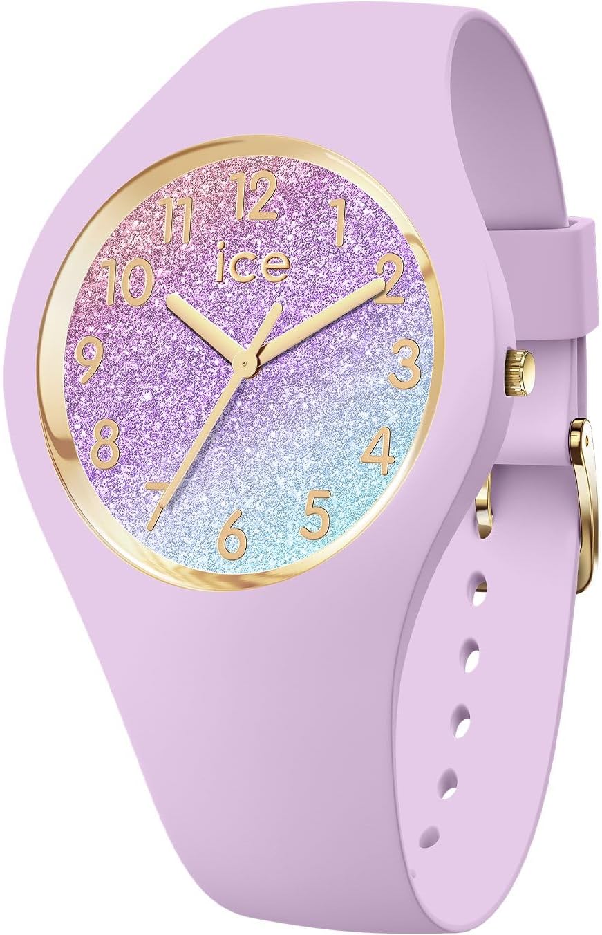Ice-Watch ICE Glam Brushed Lavender – Montre Femme Violette Silicone, Chic & Glamour, Étanchéité 10 ATM