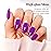 Imtiti Neon Gel Nail Polish, 0.5 Fl Oz Neon Purple LED U V Gel Polish DIY Nail Art Starter Kit for Women Girls