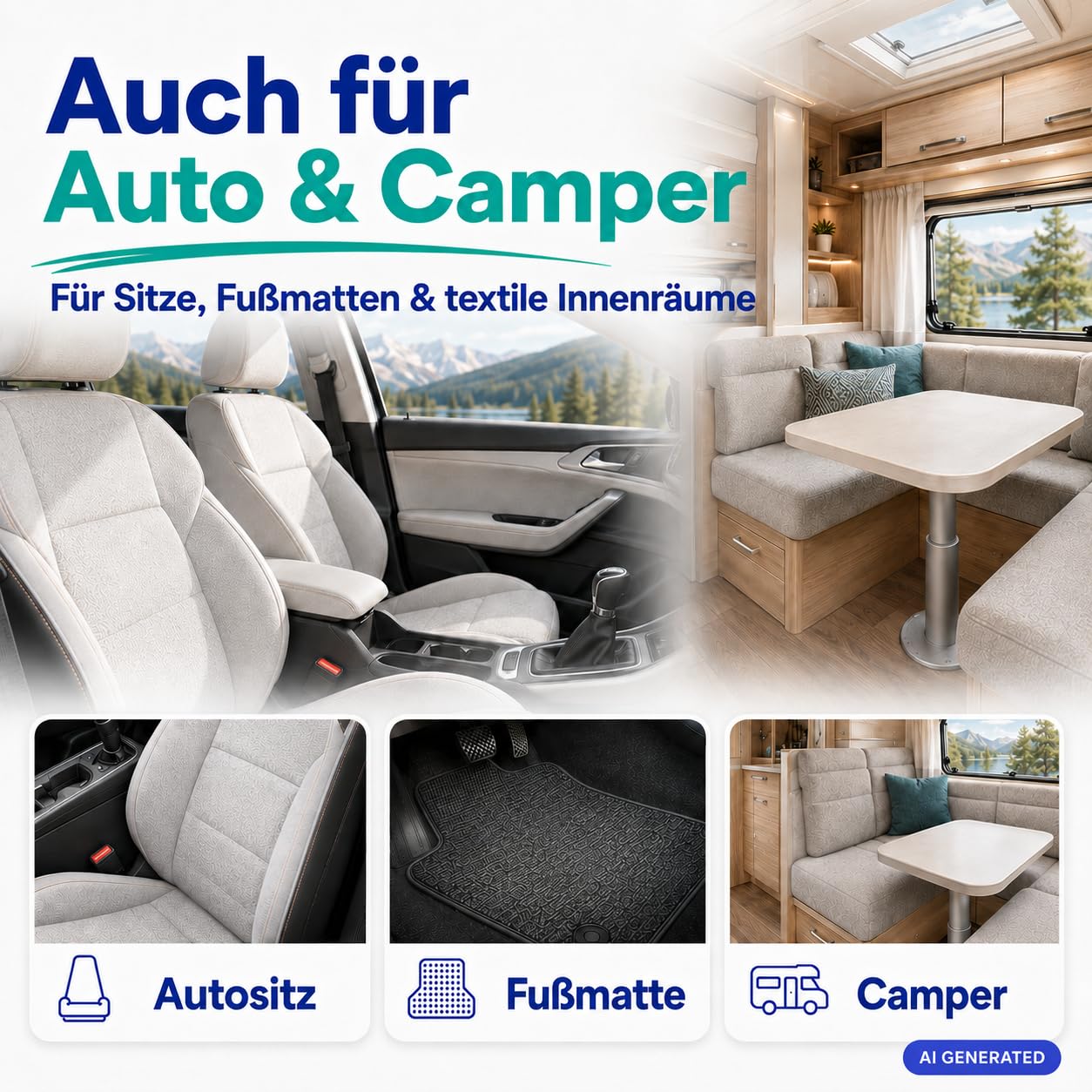SUPER CLEAN Polster- & Teppichreiniger, 10 l | Ergiebiges Konzentrat gegen Flecken und Gerüche für Sofa, Teppich und Autositze