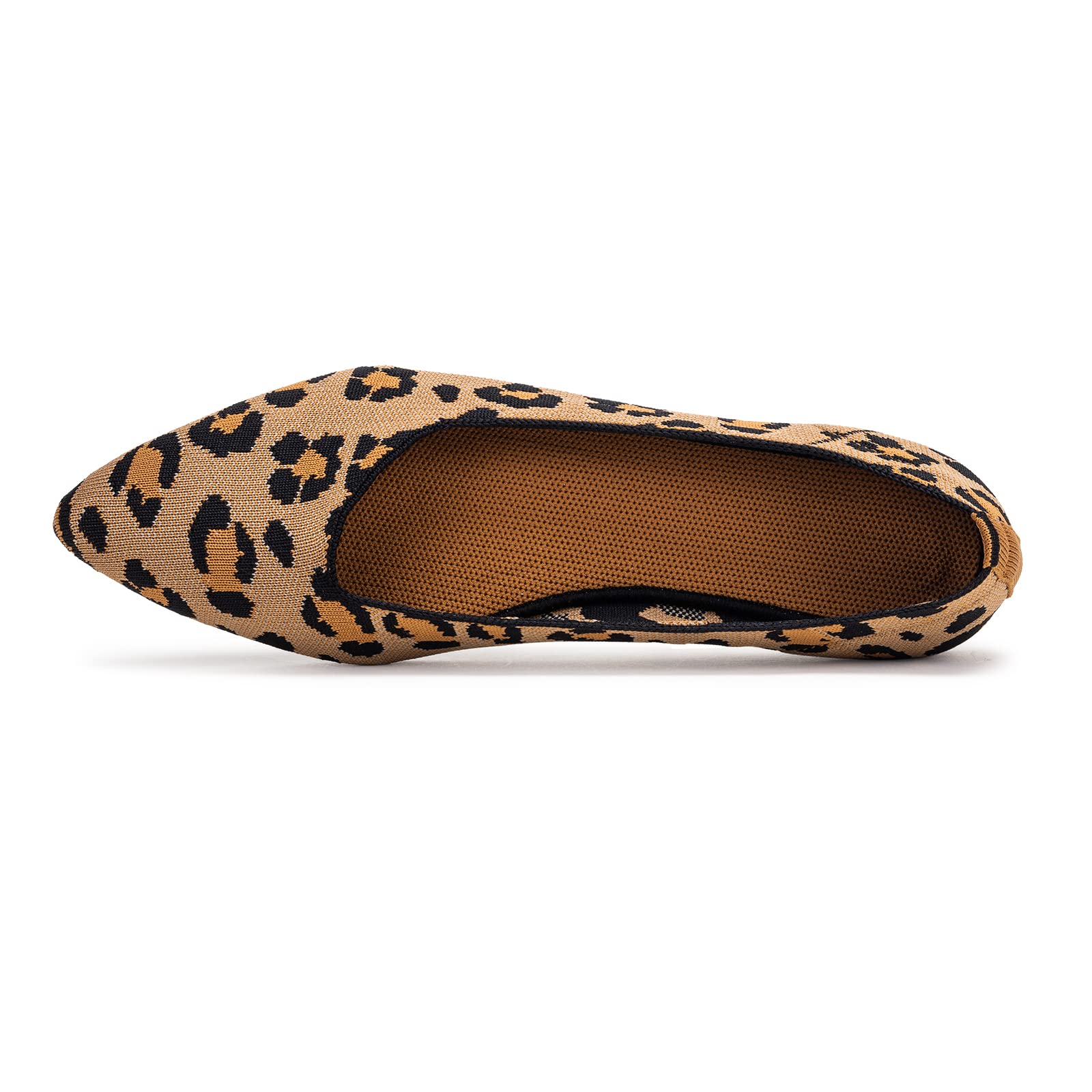 Frank Mully Ballerine a Punta lavorate a Maglia da Donna - Comode Ballerine Slip-on - Scarpe Classiche morbide