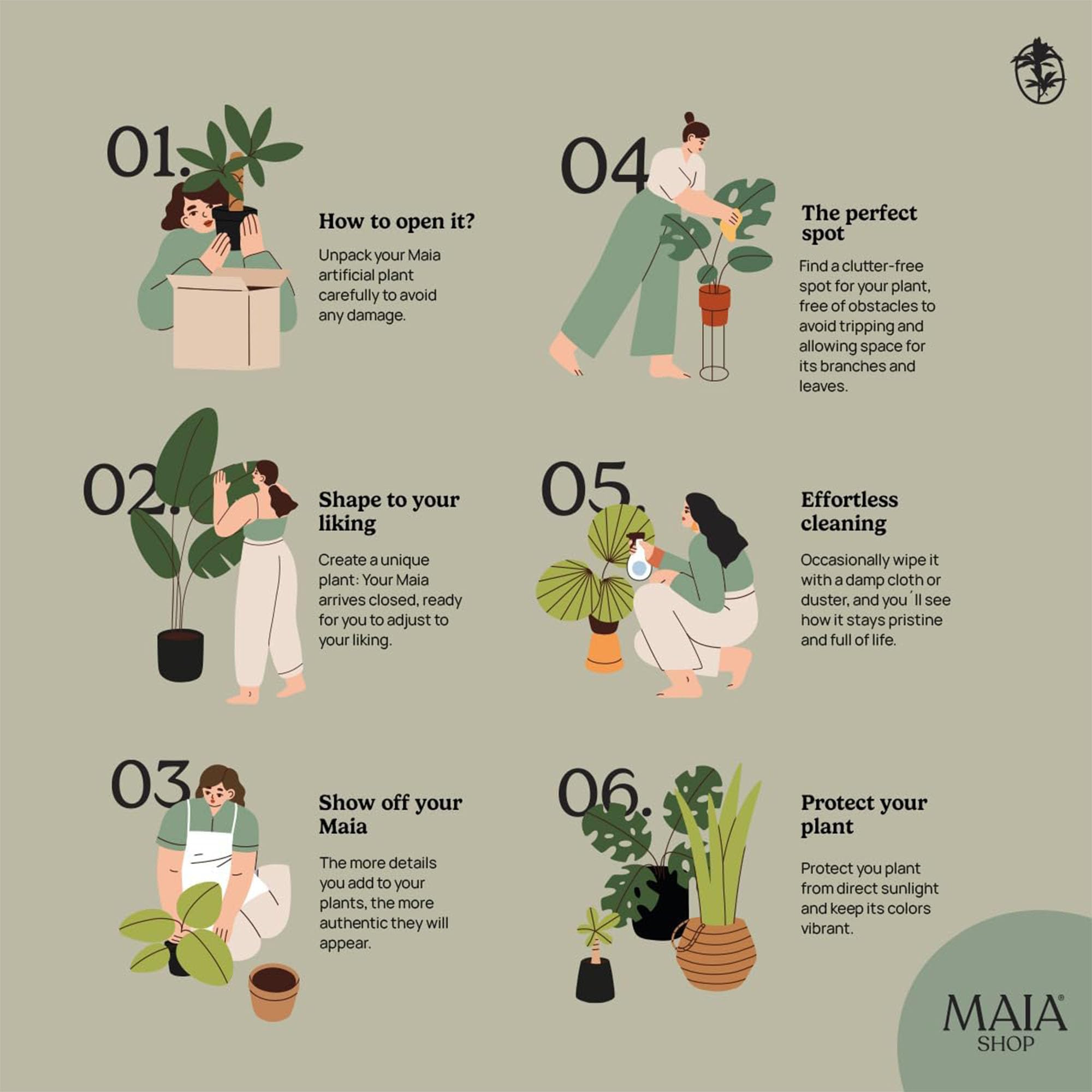 Maia Shop Dracena 120 cm - Pianta Artificiale da Interno | Pianta Artificiale Alta con Foglie Realistiche per Casa Soggiorno Ingresso Ufficio - Vaso Nero Incluso