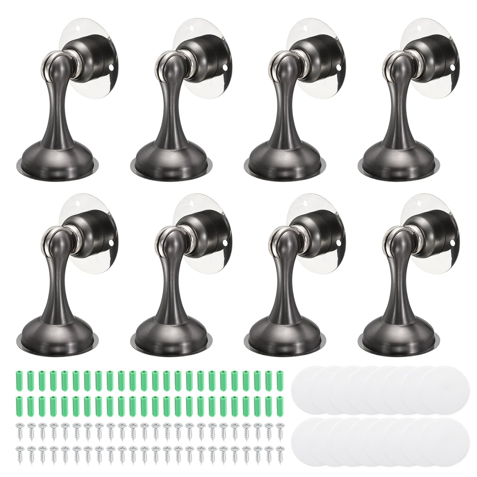 PATIKIL Topes Magnéticos Para Puertas 98mm Acero Inoxidable 8 Piezas