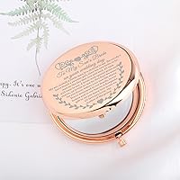 Vista 2 de UJIMS Espejo de maquillaje para nuera en el día de tu boda, regalo para novia de suegra, regalo para boda, regalo de despedida de soltera