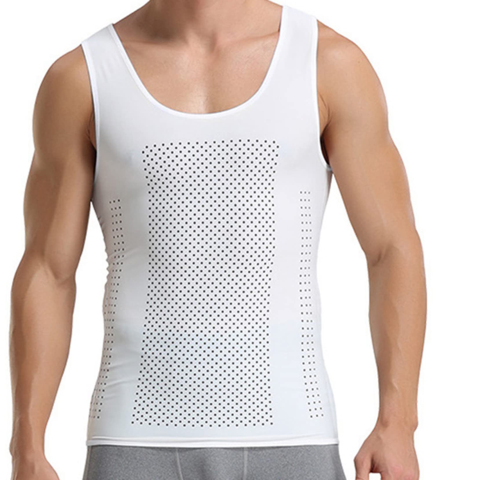 koszule kompresyjne fitness dla mężczyzn baselayer gym body shaper elastyczny pas wyszczuplający topy bielizna do treningu