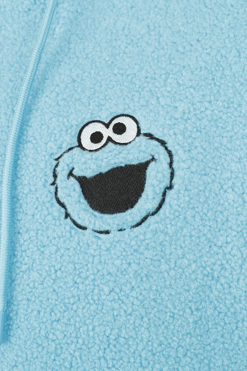 Sesame Street - Felpa con Cappuccio da Uomo, Multicolore Fan-Merch, Serie TV, Multicolore, S