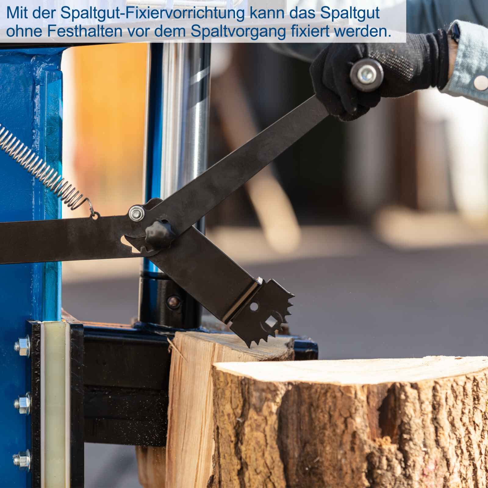 Scheppach Holzspalter stehend HL2550GM mit Zapfwellenantrieb & 400V Motor | 25t | 5100W | max. Holzlänge 1100mm | Holz-Ø 350mm | Meterholzspalter | Hydraulikspalter mit Fahrvorrrichtung & Stammheber