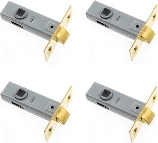 Sterling TML125 BP 2 1/2" 65mm Tubular Mortice Latch, Brass, 4 Pack