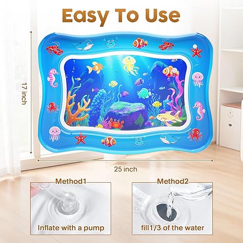 Miniatura 7 de Tapete de agua para gatos  Juguetes interactivos para gatos mejorados con PVC grueso de 0.028 in de grosor para refrigeración y calefacción, cama de