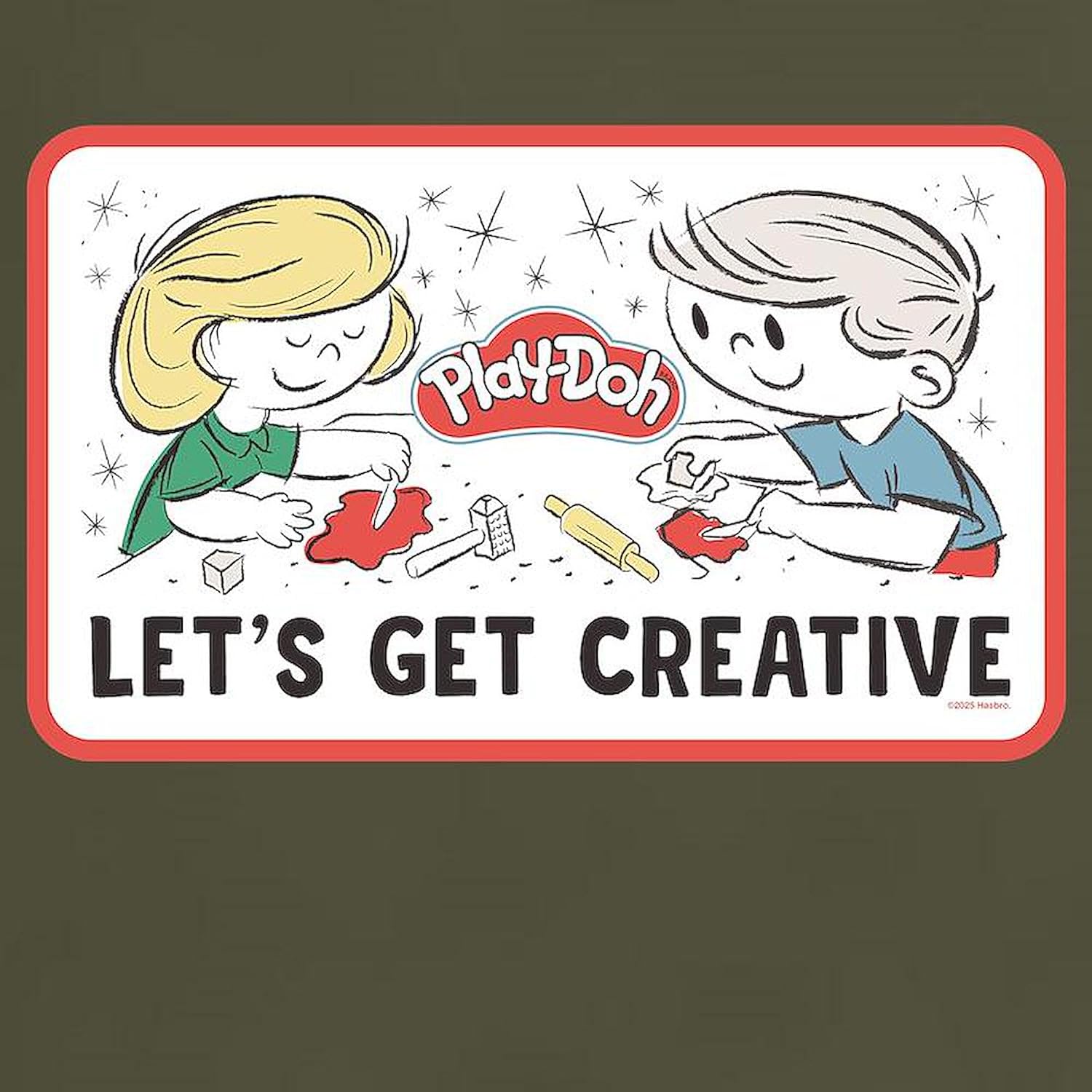 CafePress Play Doh: Creative Men's Value T Shirt Men's 100% Cotton, Classic Graphic White T-Shirt