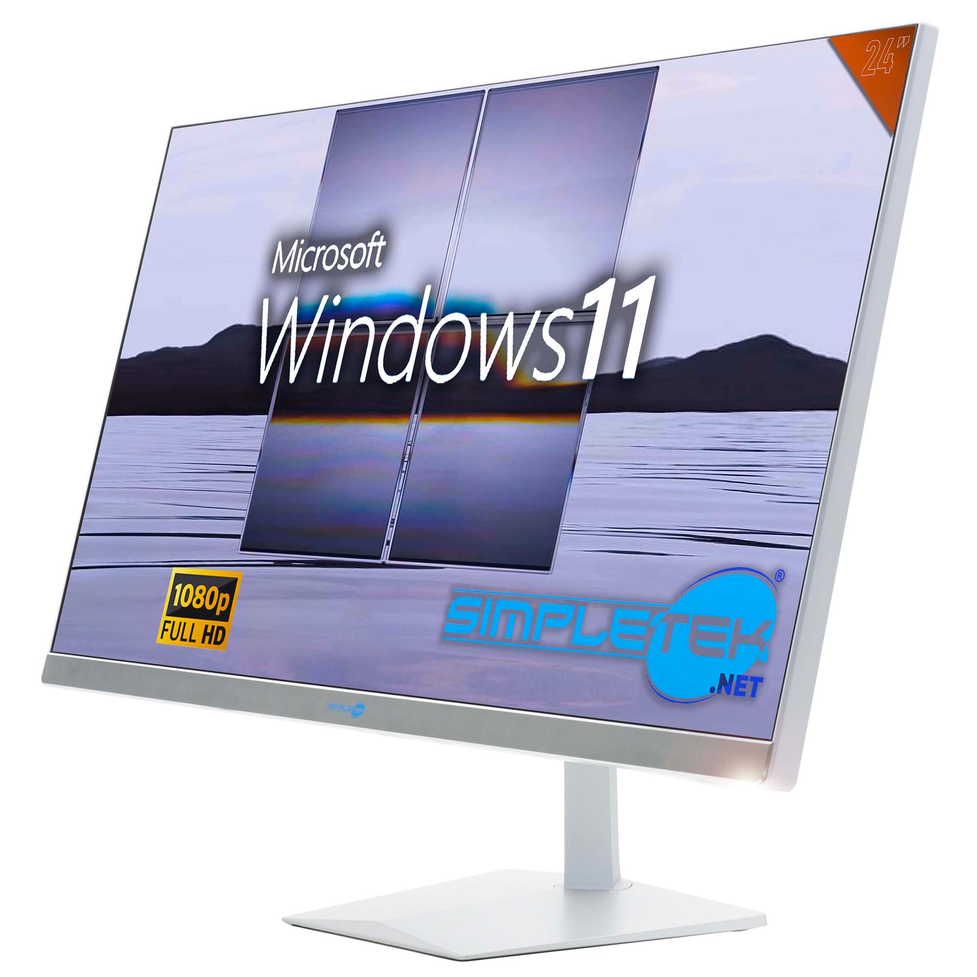 SIMPLETEK - PC All in One 24" FHD 60Hz Core i7 Windows 11 | 8GB RAM SSD 120GB | Dom, Praca