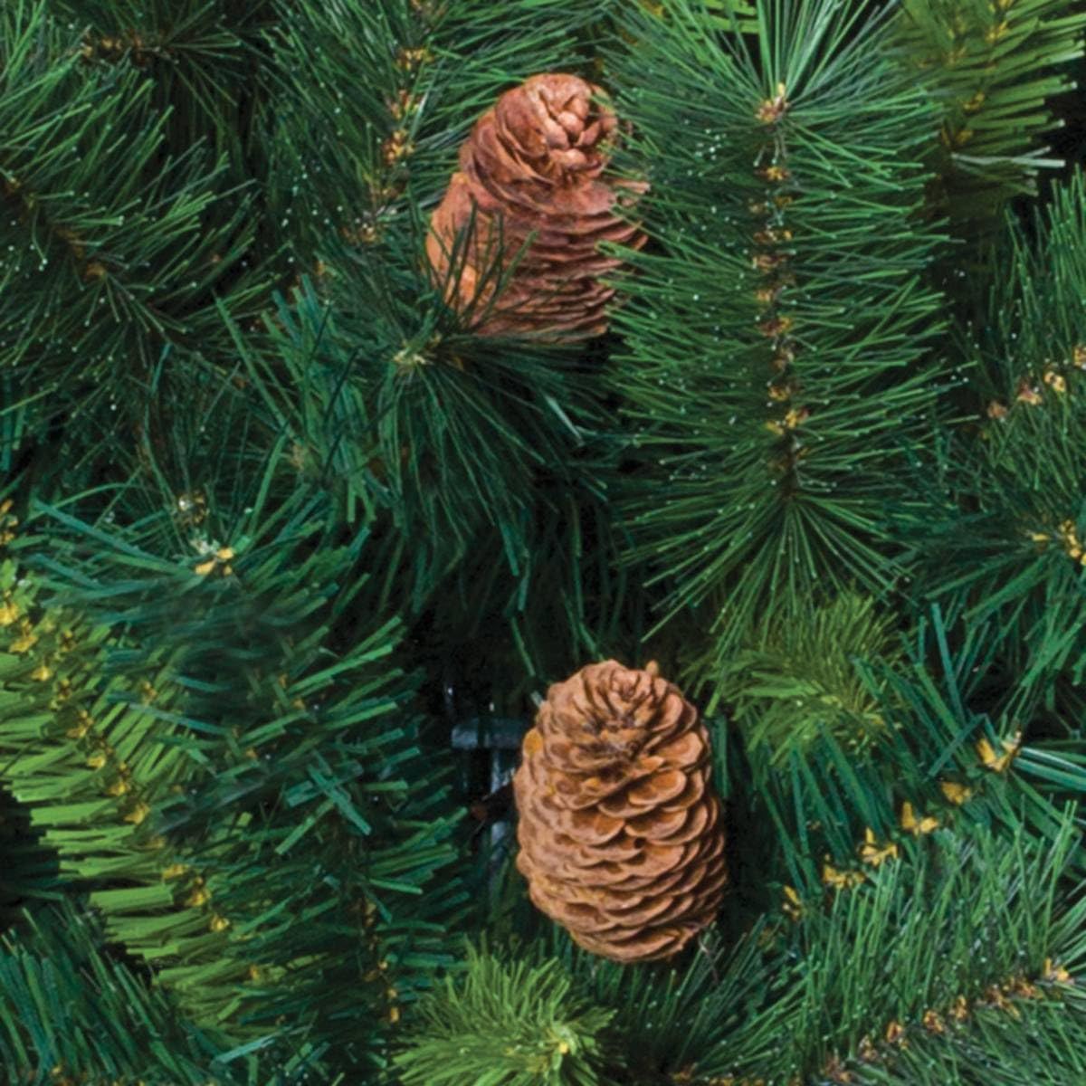 Sapin de Noël artificiel Hauteur 1m80 VERT avec POMME DE PIN - 642 branches - Qualité supérieur