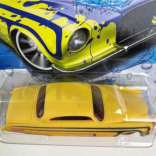 Miniatura 3 de Vehículo coleccionable de cambio de color con ruedas calientes fundidas a presión  Fish'd & Chip'd Car  Amarillo a Azul