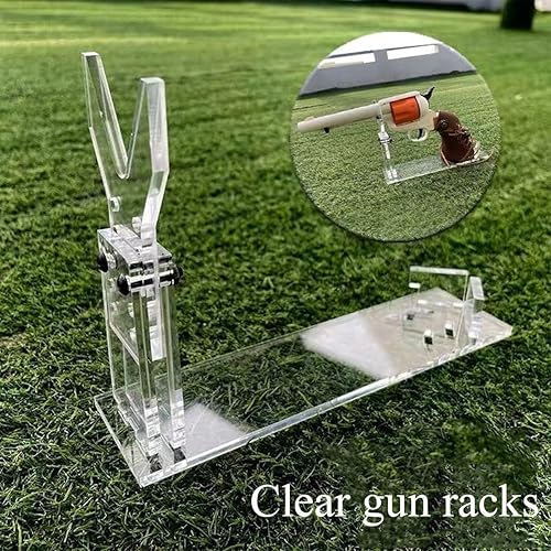 Miniatura 4 de Estante de pistola acrílico, estante de exhibición de pistola transparente, juguete de pistola pequeña, exhibición de decoración de escritorio